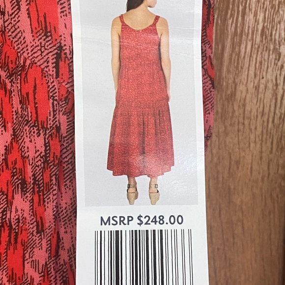Joie Red Sleeveless Boho Western Maxi Sundress XXL NWT - Picture 5 of 5